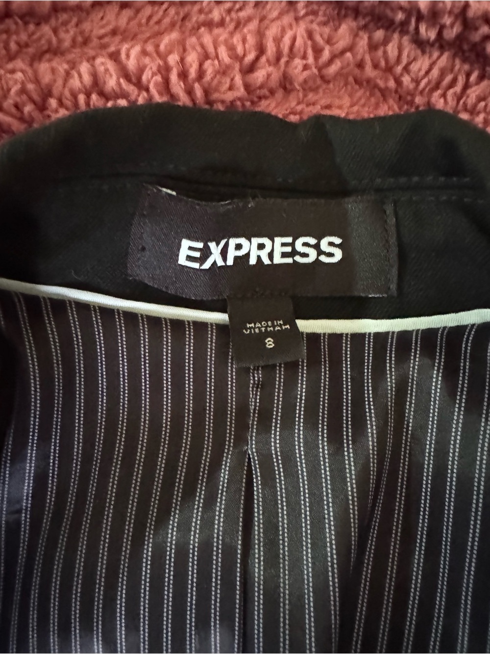 Express Black Single-Button Women's Blazer - Picture 3 of 5